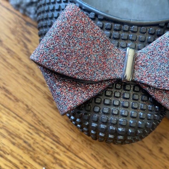 Melissa Jelly Metallic Bow Flats Size 6 - Picture 5 of 10